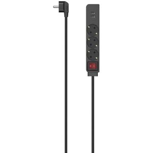 Hama 00223182 power uitbreiding 1,4 m 3 AC-uitgang(en) Binnen Zwart