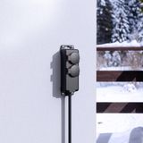 Hama 00223061 power uitbreiding 2 m 2 AC-uitgang(en) Buiten Zwart