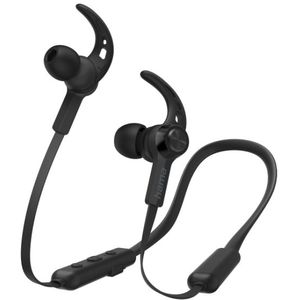 Hama Freedom Neck Draadloze Hoofdtelefoon - Sporthoofdtelefoon Bluetooth - Intra-Oor Oorbeugel met Microfoon - 10 uur Batterijduur - Ideaal voor Hardlopen, Fietsen, Fitnessstudio - Spraakbesturing - Zwart