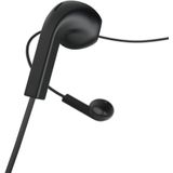 Hama Oordopjes met Microfoon en Platte Kabel - Zwart