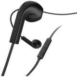 Hama Oordopjes met Microfoon en Platte Kabel - Zwart