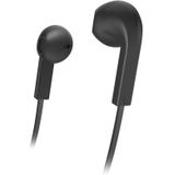 Hama Oordopjes met Microfoon en Platte Kabel - Zwart