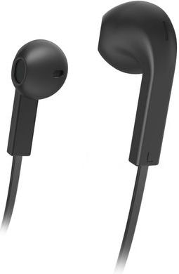 Hama Oordopjes met Microfoon en Platte Kabel - Zwart