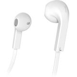 Hama Oordopjes met Microfoon en Platte Kabel - Wit
