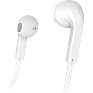 Hama Oordopjes met Microfoon en Platte Kabel - Wit