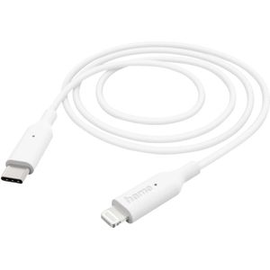 Hama USB-C naar Lightning Kabel - 100cm - Wit