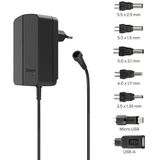 00223615 Steckernetzteil, einstellbar 3 v, 4.5 v, 5 v, 6 v, 7.5 v, 9 v, 12 v 1.5 a 18 w - Hama