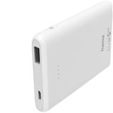 hama SLIM 5HD Powerbank 5.000 mAh weiß