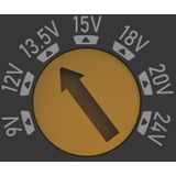 Hama - Universele Voeding - Regelbaar - 1500 mA - 24 W - Max. 24 V - 7 Adapters