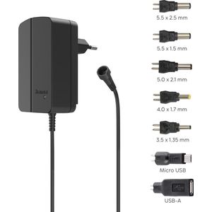 Hama Universele sch. netadapter, instelbaar, 2250mA, 27W, max. 12V, 7 adapters