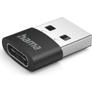 Hama USB-C-adapter, USB-A-stek. - USB-C-aansl., zonder kabel, 480 Mbit/s, 3 st.