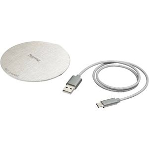 Hama QI-FC10 Wireless Charger Cr&egrave;me/Grijs