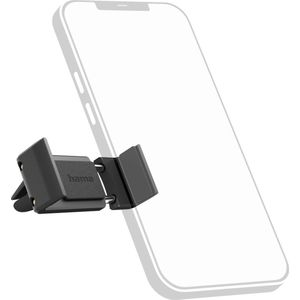 Hama Flipper telefoonhouder voor de auto, (bevestiging op ventilatierooster, 360 graden draaibaar, voor smartphone van 6 tot 8 cm, compact) zwart