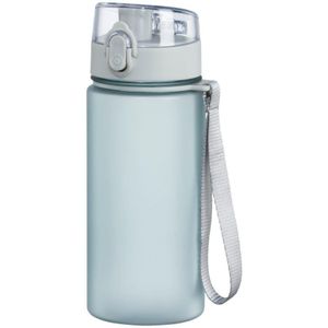 Xavax To Go 500 ml waterfles (druksluiting, drukknop, voor koude dranken, siliconenkapsel), pastelblauw
