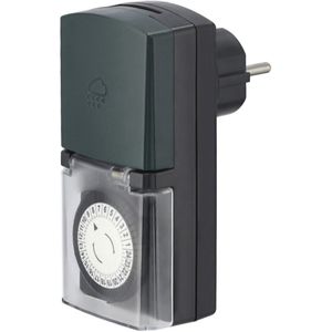 Hama Mechanische Tijdschakelklok Mini Voor Buiten 30 Min. IP44 Zwart/Groen