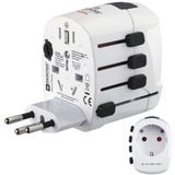 Hama - 223471 Universele Adapterplug - EU-stekker - Compatibel met Type B, G, I, J, L en N