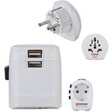 Hama - Wereldreisadapter - Universeel - Licht - USB