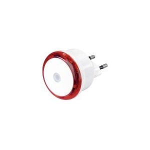 Hama Led nachtlampje "Basic" met stekker, schemersensor, energiebesp., rood
