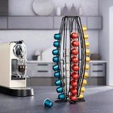 Xavax Kaffee-Kapselständer für Nespresso, Schwarz-matt