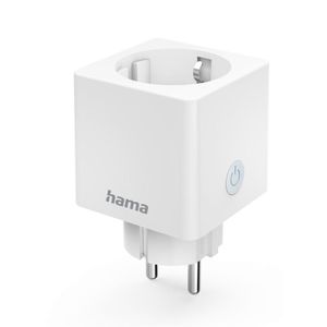 Hama Wifi-stopcontact, Smart Home, wifi-gestuurd stopcontact, universeel, smart stopcontact met app en spraakbediening, smart home stopcontact als timer, radiografisch stopcontact, 3680 W