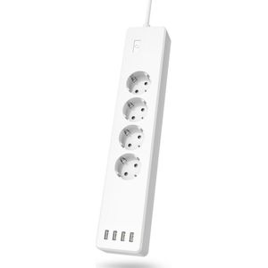 Hama - Slimme Stekkerdoos - Wit - USB-aansluitingen - WiFi-verbinding