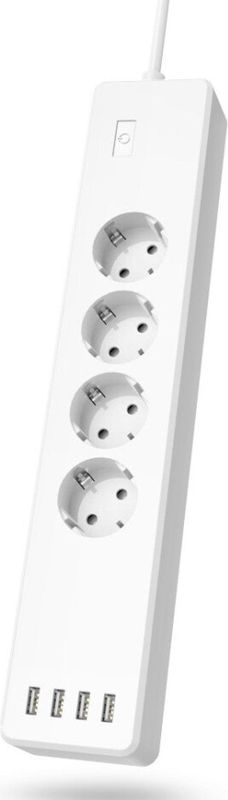 Hama - Slimme Stekkerdoos - Wit - USB-aansluitingen - WiFi-verbinding