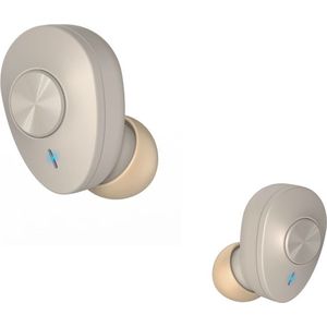 Hama Bluetooth® Hoofdtelefoon Freedom Buddy - True Wireless, In-Ear, Bass Boost, Beige