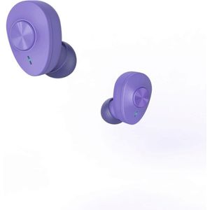 Hama Bluetooth® Hoofdtelefoon Freedom Buddy - True Wireless - In-Ear - Bass Boost - Paars