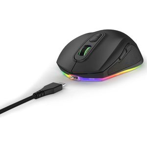 uRage - Reaper - Gamingmuis - Zwart - USB-C - 8000 DPI