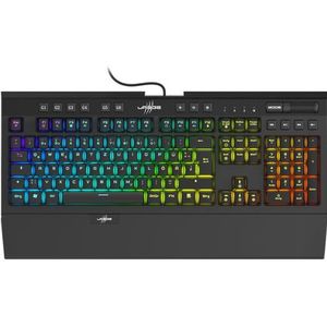 Hama Exodus 900 Mechanical toetsenbord Gamen USB QWERTZ Duits Antraciet, Zwart