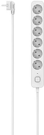 Hama - Stekkerdoos - Wit - 6-voudig - 1,4 m - Met Schakelaar - Aanraakbeveiliging