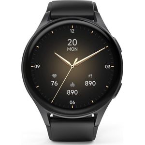 Hama Smartwatch "8900", GPS, AMOLED", telefoonfunctie, Alexa, rond, zwart