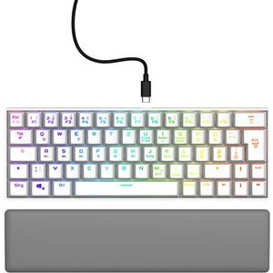 Hama Exodus 760 toetsenbord Gamen USB QWERTZ Duits Wit
