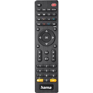 Hama Universele TV-Afstandsbediening voor 4 Apparaten met App-Toets Zwart