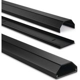 Hama eckig Alu Kabelkanal 110 cm schwarz