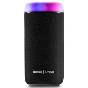 Hama Bluetooth-luidspreker, 30 W (IPX4 waterdicht, led-lichteffecten, 12 uur batterijduur, kleine bluetooth-luidspreker, bluetooth-muziekdoos, bluetooth-luidspreker), zwart