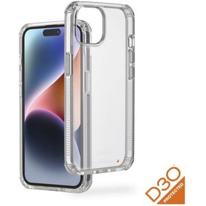 Hama Telefoonhoes ""Extreme Protect"" voor iPhone 15 Plus (Bumper D3O-gelicentieerd, schokbestendig, valbestendig en onbreekbaar, transparant iPhone-hoesje zonder vergelen, case voor inductief opladen)