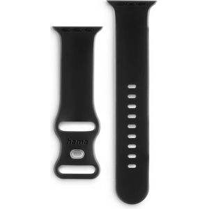 Hama Polsband - Apple Watch 44/45/46/49 mm - Zwart - Gerecycled Materiaal