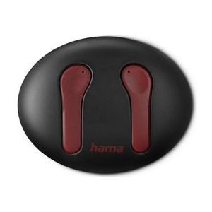 Hama Spirit Unchained Headset True Wireless Stereo (TWS) In-ear Muziek Bluetooth Zwart, Rood