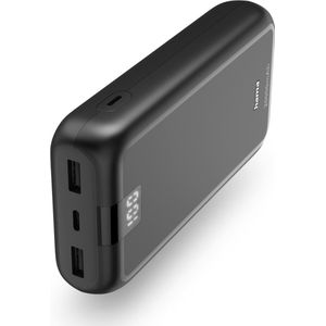 Hama Powerbank, 20000 mAh, 3 Ausgänge: 1x USB-C, 2x USB-A Powerbank 20000 mAh