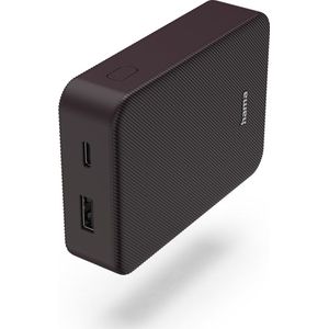 Hama Power Pack Colour 10 - 10000 mAh - USB-C USB-A - Pruim