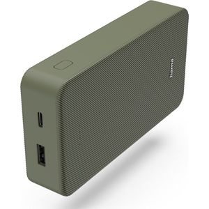 Hama Powerbank Colour 20 20000mAh USB-C+USB-A Green Powerbank (Akku) - Gr�n - 20000 mAh