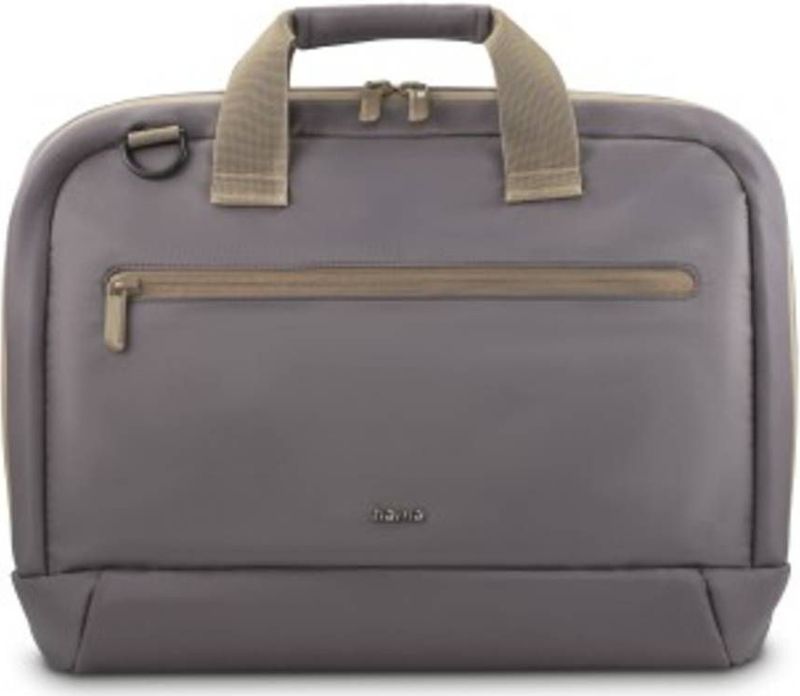 Hama Laptoptasche für Laptops 15,6“ - 16,2“ (leichte Businesstasche als Umhängetasche oder Tragetasche, Notebooktasche mit Organizer-Vorderfach und -Innenfach, wasserabweisend, gepolstert) anthrazit