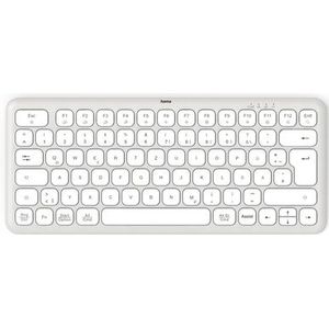 Hama - WK-500 Toetsenbord - Wit - Grijs - Draadloos met Multi-Device Verbinding
