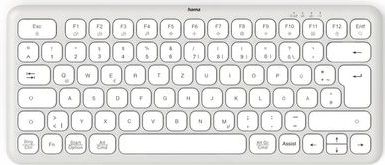 Hama - WK-500 Toetsenbord - Wit - Grijs - Draadloos met Multi-Device Verbinding