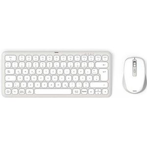 Hama - WKM-500 - Toetsenbord - Wit - Draadloos met Multi-Device Verbinding