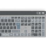 Hama - WK-750 Toetsenbord - Draadloos - Grijs - Zwart