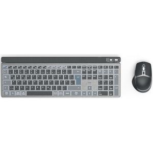 Hama - WKM-750 - Toetsenbord - Grijs - Blauw - Zwart - Multi-Device Set