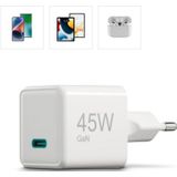 Hama Schnellladegerät (USB-C, PD/QC, extraklein 3,8 x 3,0 x 3,6 cm, 45 W) Schnelllade-Gerät (1-tlg)