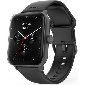 Hama Smartwatch "6010", GPS, TFT display", telefoonfunctie, waterdicht, zw